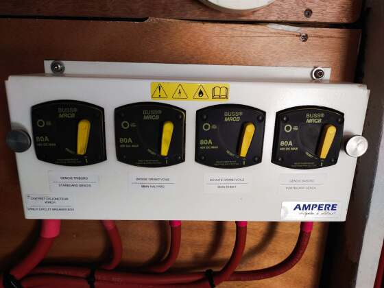 New battery switch panel installed on a yacht – SailorOne