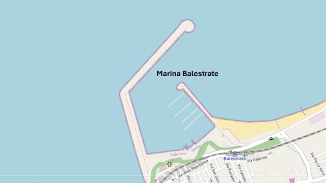 Map of the partner marina in Balestrate – SailorOne