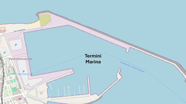 Map of the partner marina in Termini Imerese – SailorOne